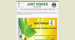 Desktop Screenshot of justvoices.ca