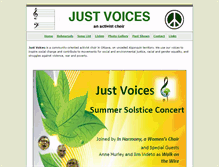 Tablet Screenshot of justvoices.ca